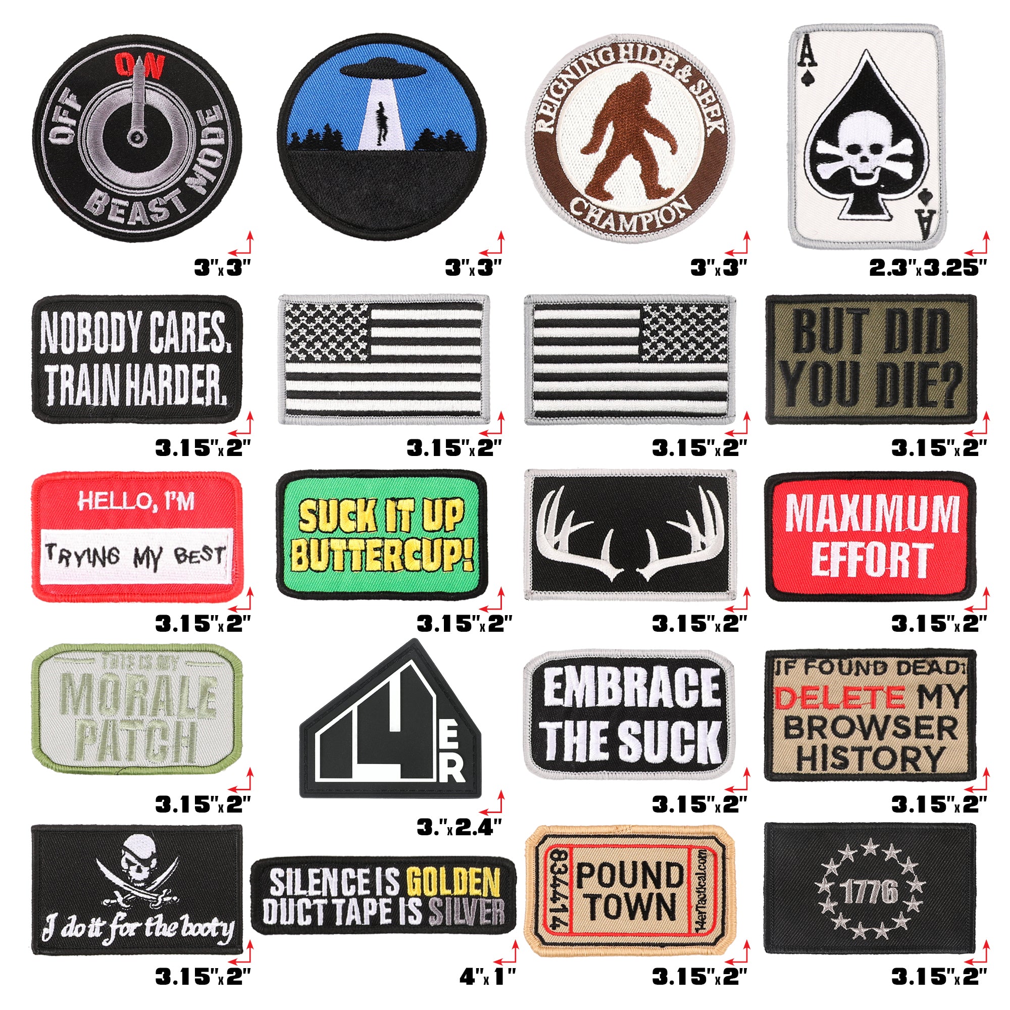14er Morale Patches (20-Pack)