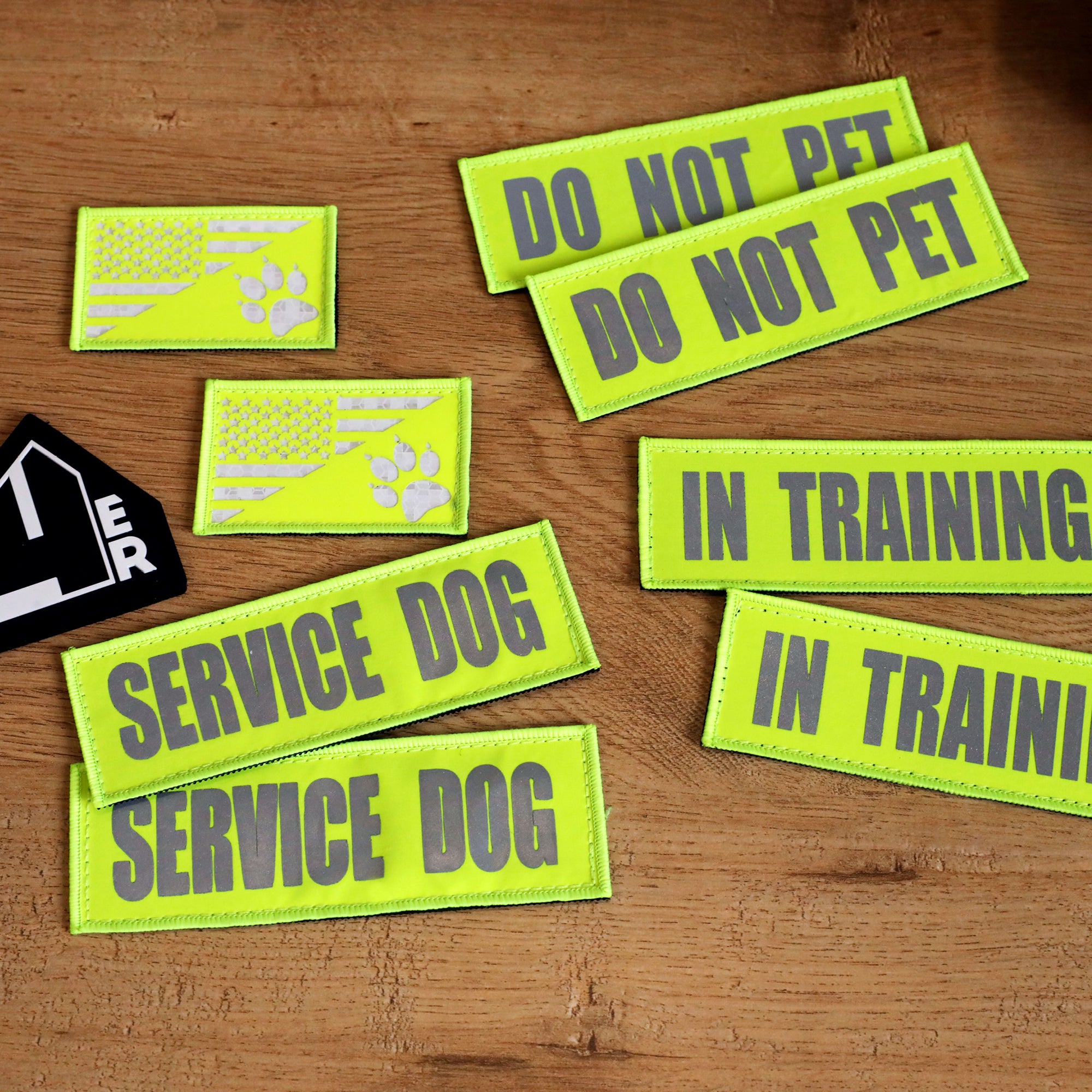 14er Reflective Service Dog Patches (9-Pack)