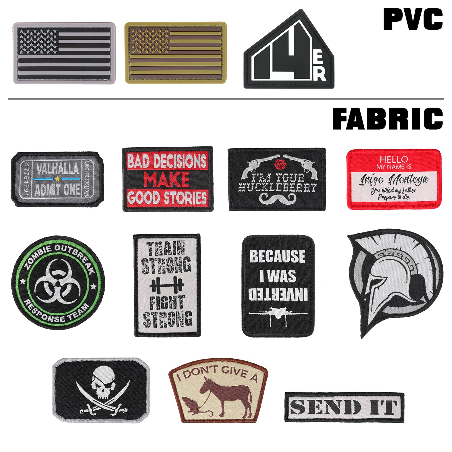 14er Tactical Military Morale Patches | Rick Roll Morale Patch,Airsoft  Patches,Tactical Patches,Military Patches for Backpacks,Tactical Vest