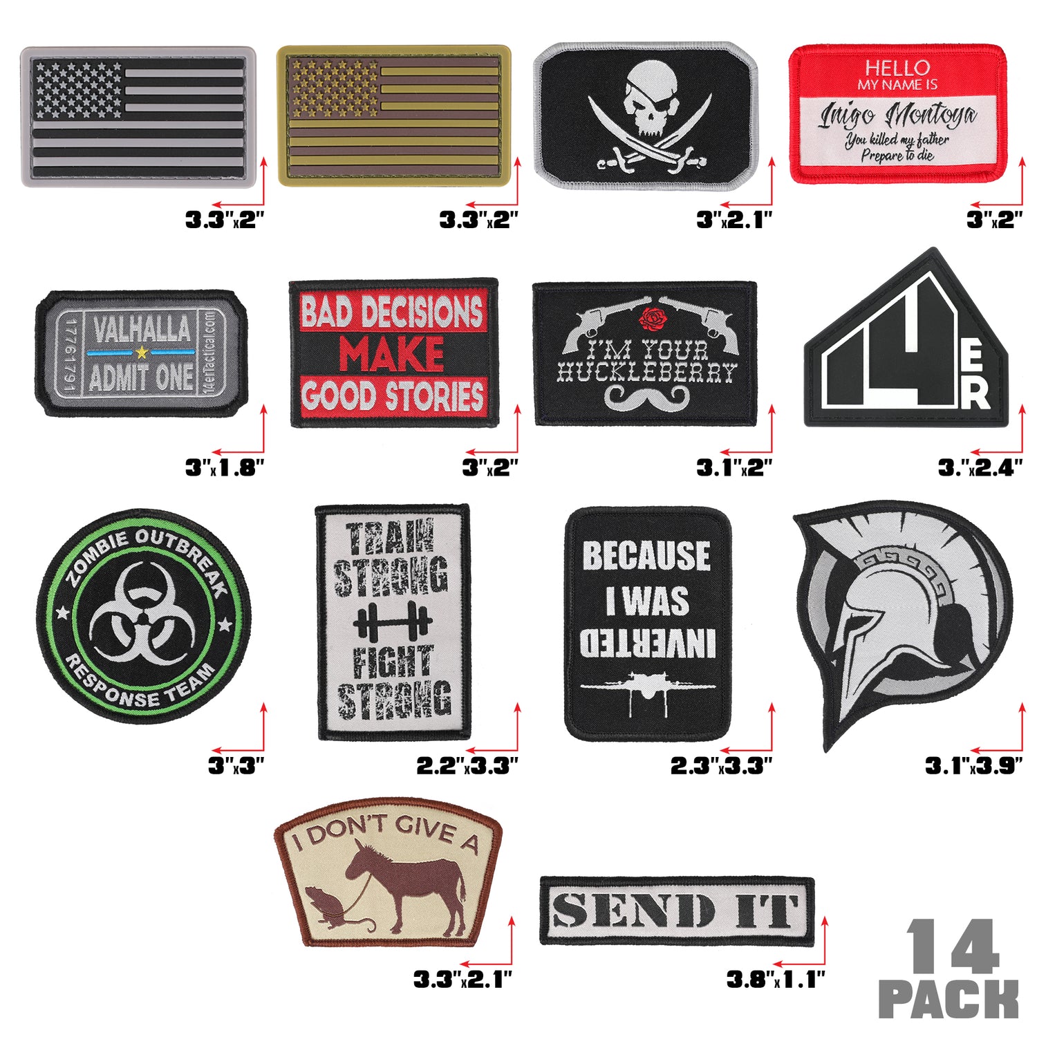 Haterade Funny Morale Patch for VELCRO® BRAND Hook Fastener