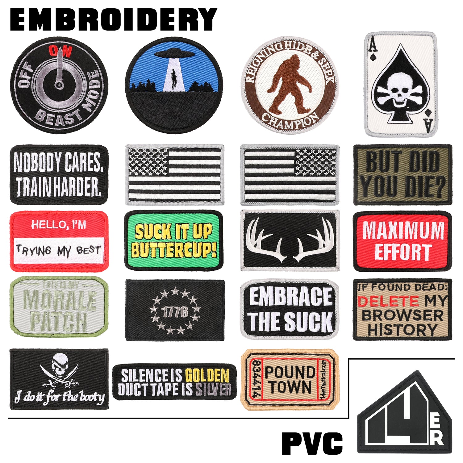Dearhouse 14er Tactical Morale Patches (14-Pack)