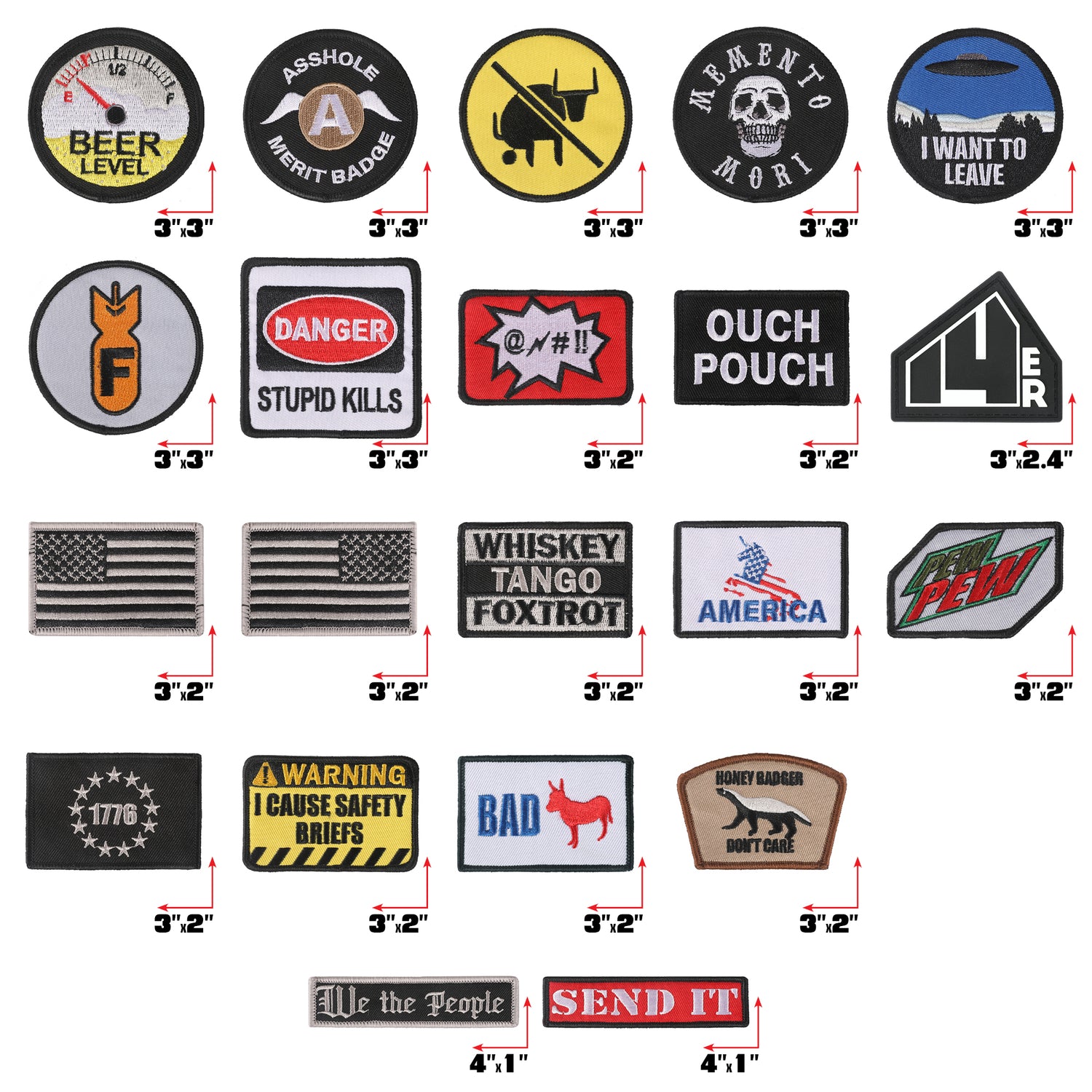 14er Morale Patches (21-Pack)