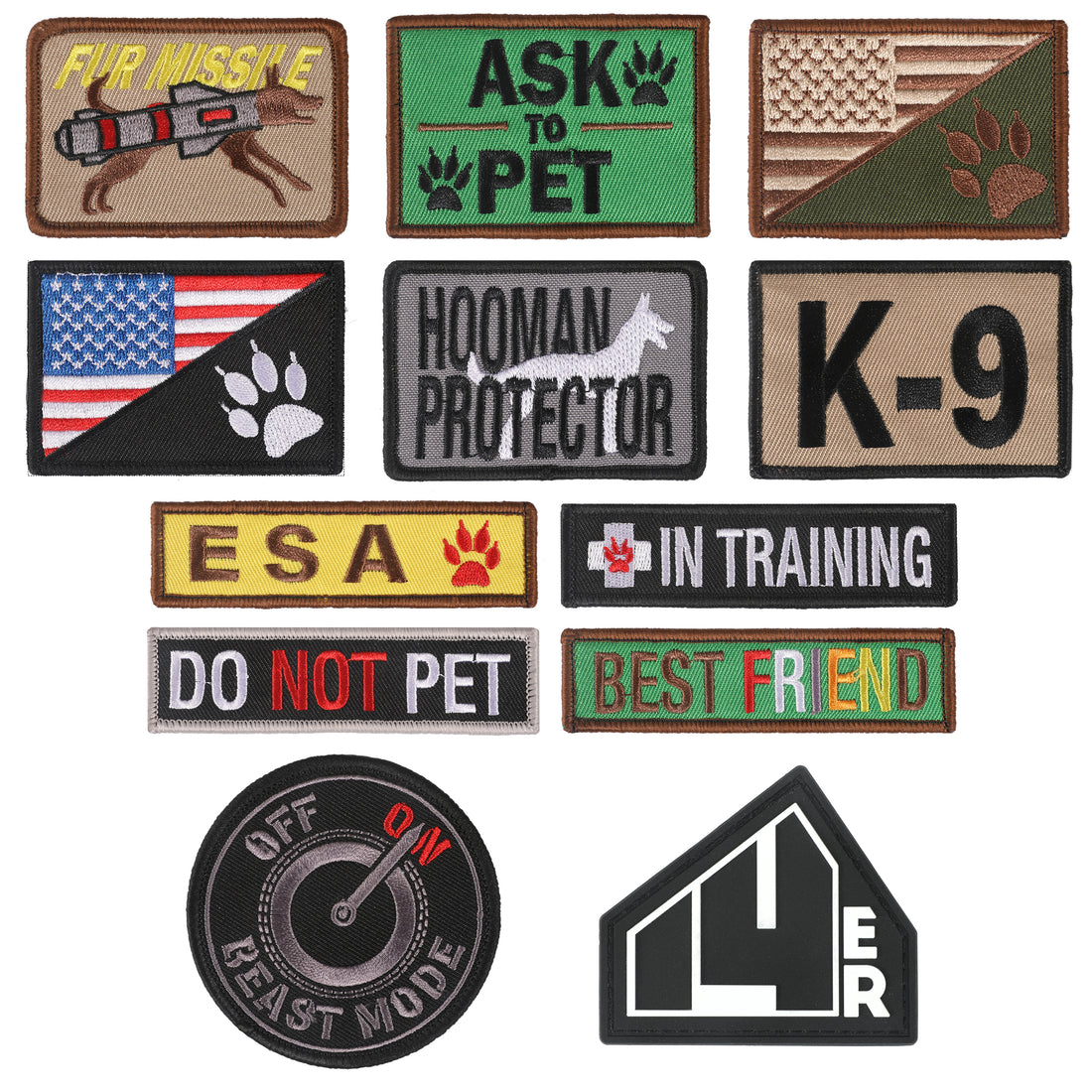 14er K9 Morale Patches (12-Pack)