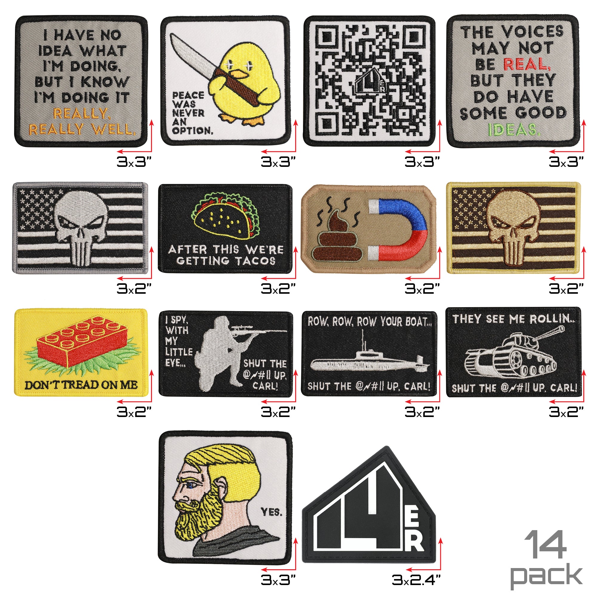  Approach with Extreme Caution Patch, Funny Patches