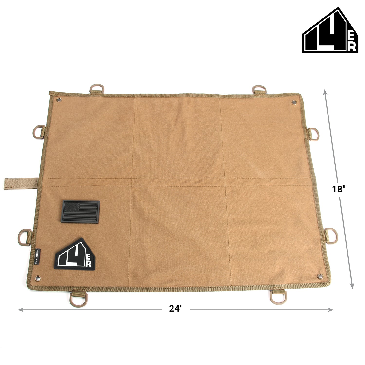 Tactical Patch Display Board 18 x 24 Foldable Panel Holder for Military  Morale Hook and Loop Emblems